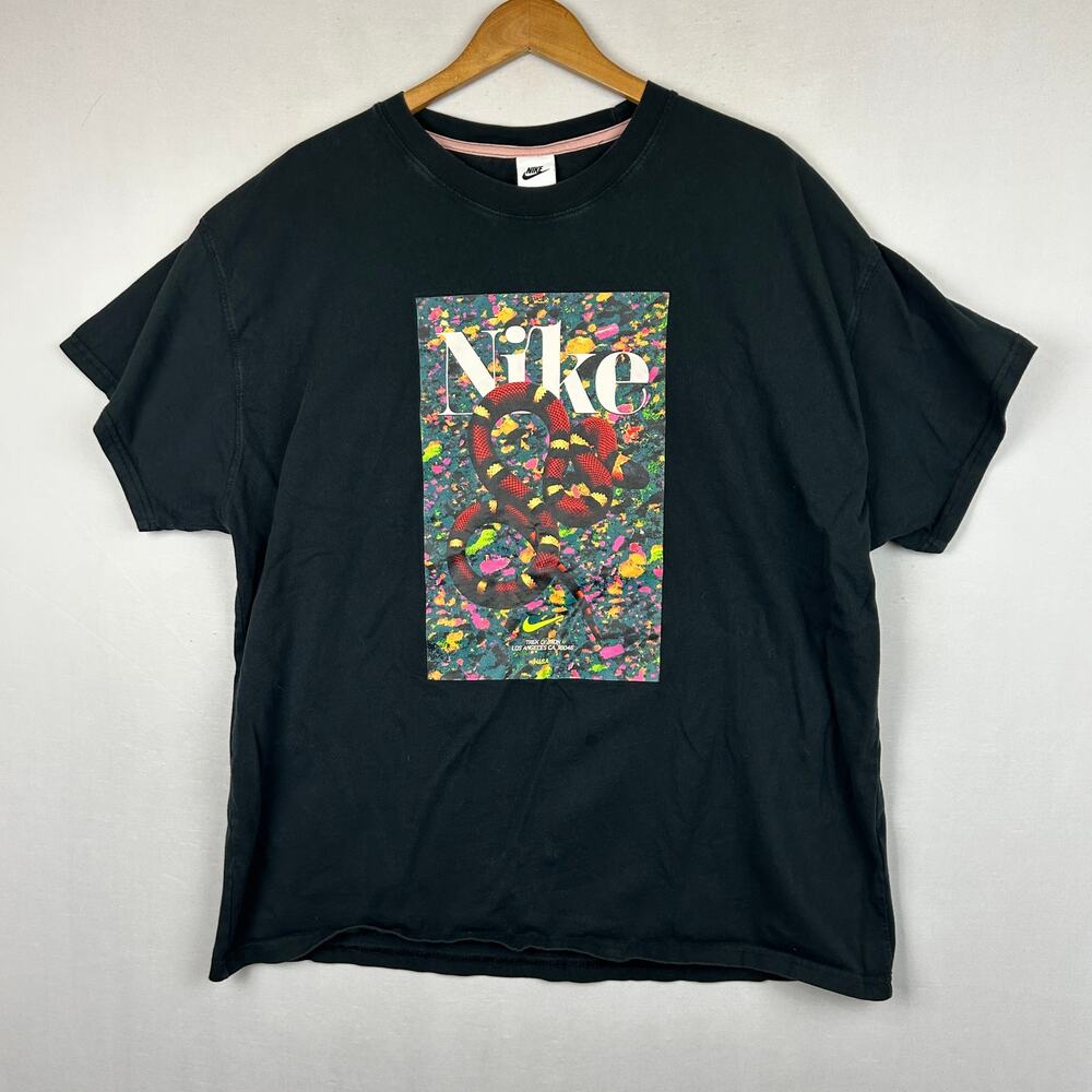 Nike Max 90 Trek Division T-Shirt Black King Snake DV0001-010 Men's Size XXL